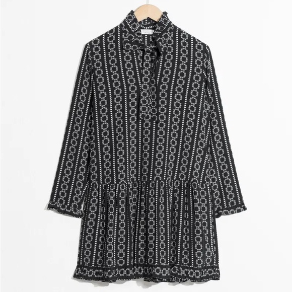 & Other Stories Bow Mini Dress - Picture 6 of 7